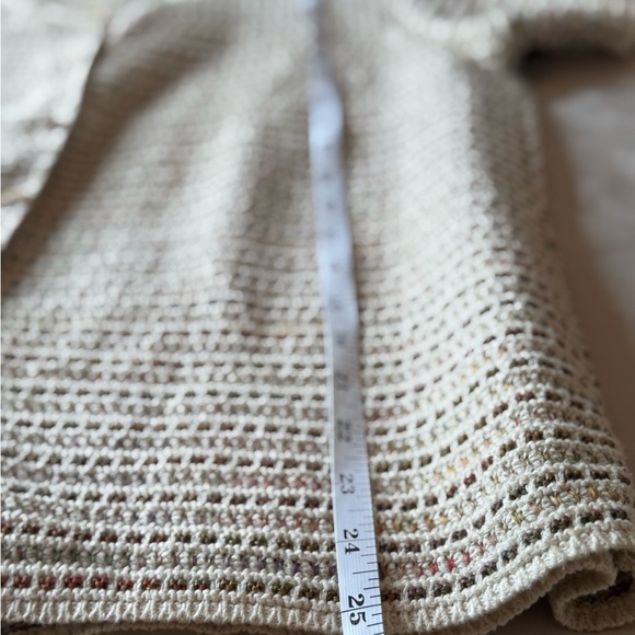 Roxy Women's Cream and Brown Striped Button-Up Sweater Size M - Picture 9 of 9